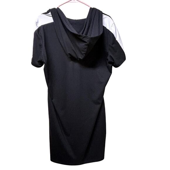 Fila Bodycon Streetwear Hooded Neon Mini Dress Sz XL - Picture 2 of 6